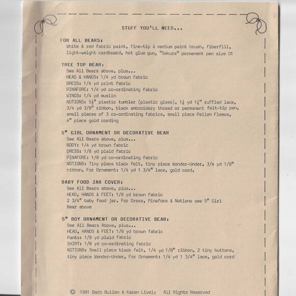 Luv 'N Stuff Cover-up Collection Cinnamon Bears Pattern - Picture 2 of 2